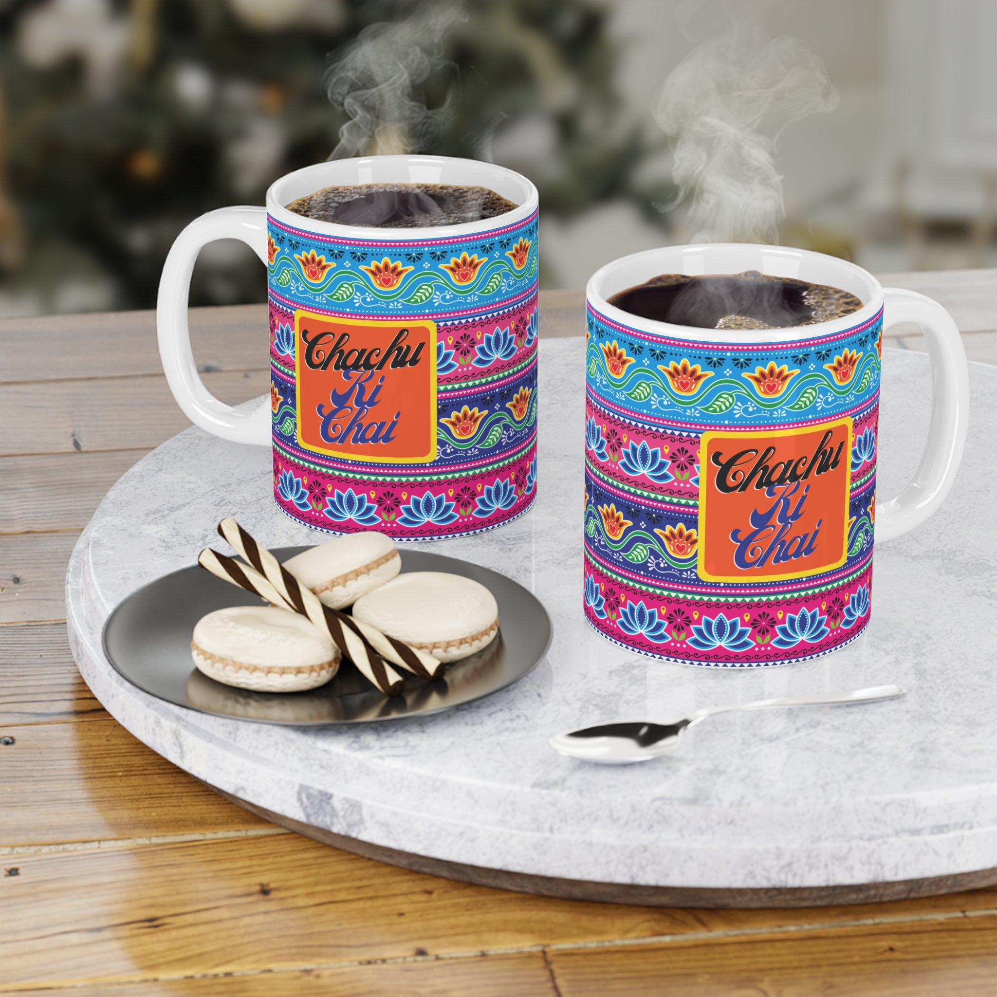“Chachu Ki Chai ceramic mug for uncle – 11oz coffee and tea cup”

“Gift mug for uncles – Chachu Ki Chai design”

“Durable 11oz ceramic mug with desi family quote”

“Funny tea and coffee mug for uncle gift”

“Unique ceramic chai mug for family gatherings”